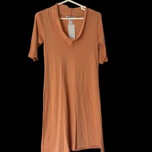 Prairie Underground Lightweight Organic Cotton Dress Peach NWT